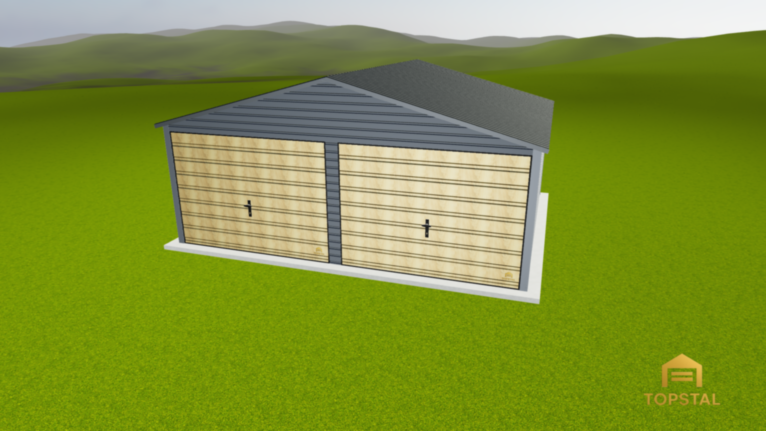 Garaż blaszany 6x5 dwuspad PREMIUM