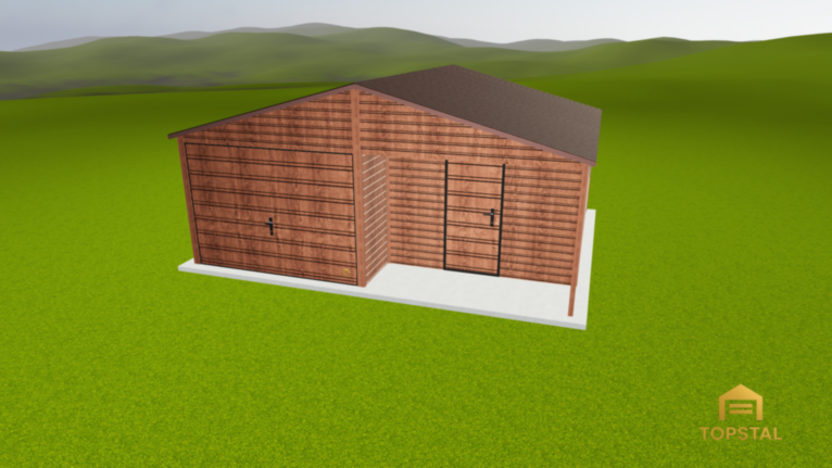 Garaż blaszany 6x5 dwuspadowy PREMIUM